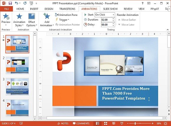 PPspliT Add-in Splits PowerPoint Animations into Different Slides
