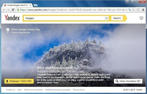 Yandex image search