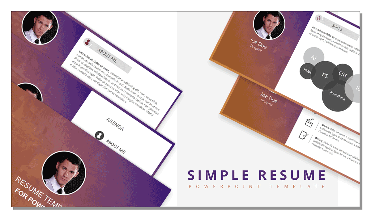 Resume PowerPoint template