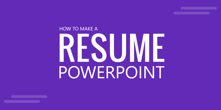 how to make resume on microsoft powerpoint