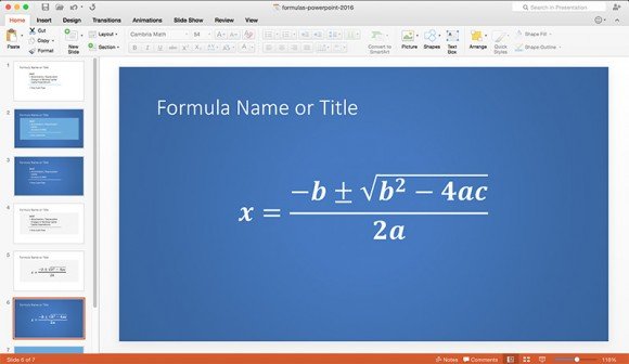 insert-formulas-equations-powerpoint-2016