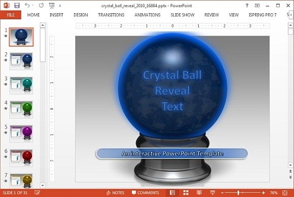 Crystal ball PowerPoint template