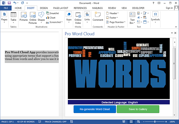 Create Word Clouds in Word And PowerPoint With Word Cloud App