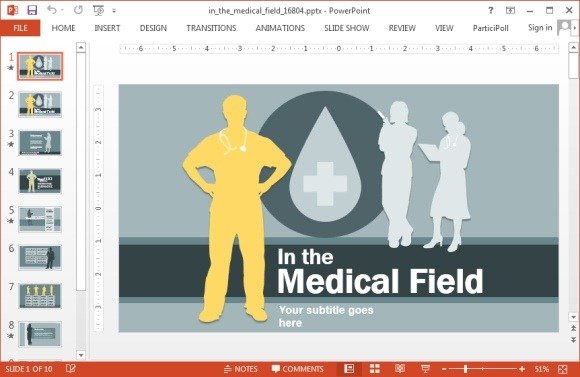 Medical field PowerPoint template