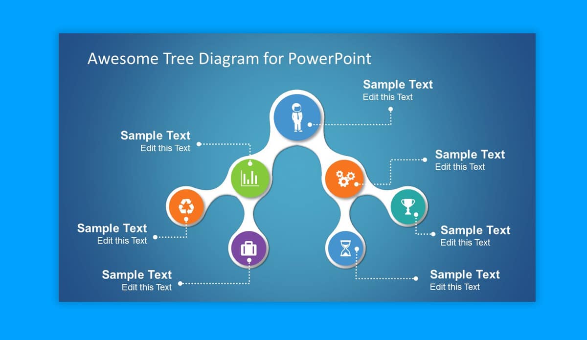 Awesome Tree Diagram Powerpoint Template Fppt