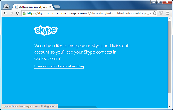 Link your Skype and Microsoft account