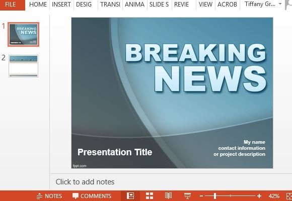 free powerpoint templates news