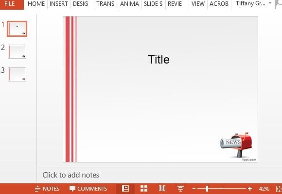 Шаблон презентации powerpoint газета