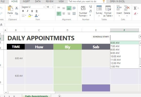 How To Create An Appointment Calendar In Excel Horton Quinansen