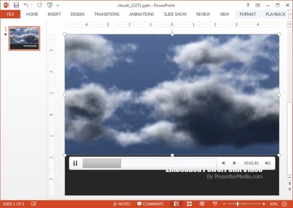 Clouds video background template