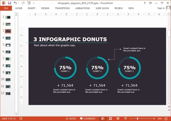 Donut charts for PowerPoint