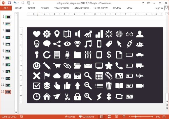Info icons and images for PowerPoint