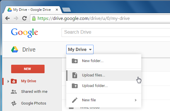Open file in Google Drive