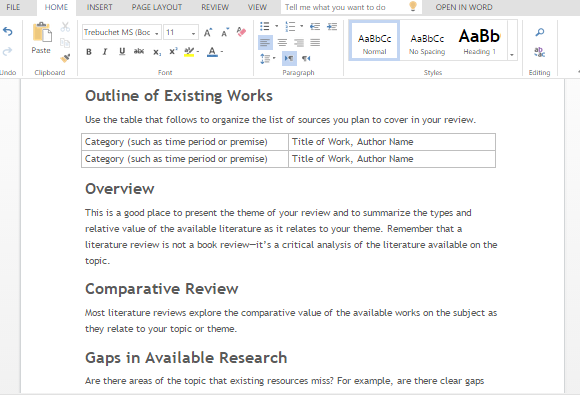 80 Literature Review Example page 2 - Free to Edit, Download