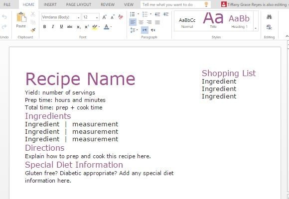 Recipe Template For Word 2010 from cdn.free-power-point-templates.com