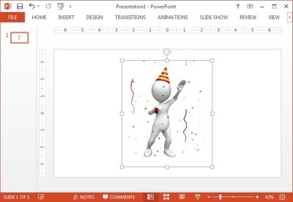 Party celebration animation for PowerPoint