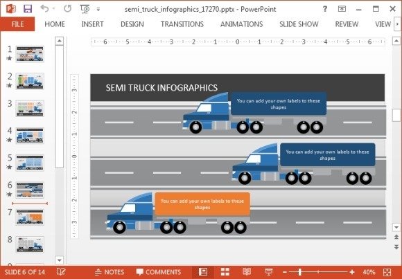 Truck infographics