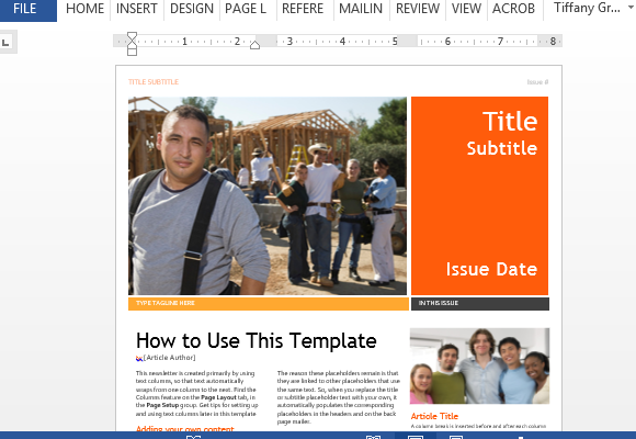 Free Newsletter Template For Publisher from cdn.free-power-point-templates.com