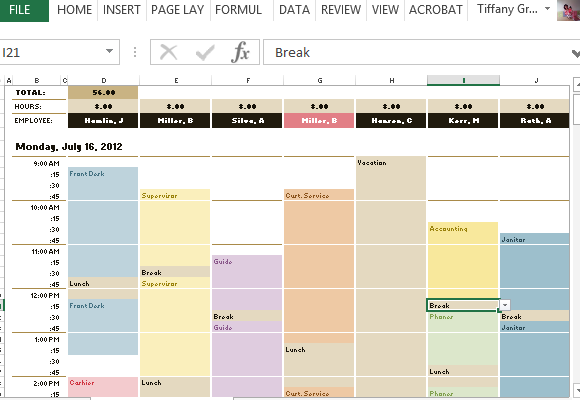 Employee Schedule Template Excel Free from cdn.free-power-point-templates.com