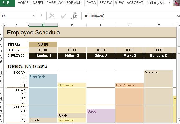 Schedule Employees Template from cdn.free-power-point-templates.com