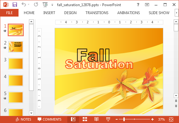 Fall festivals PowerPoint template