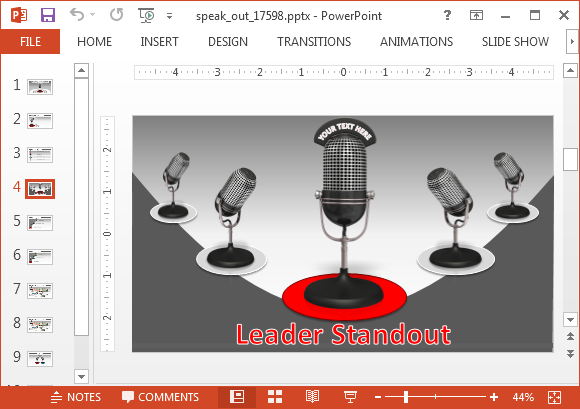 Mic slide backgrounds for PowerPoint
