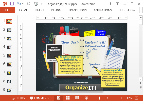 Organize it PowerPoint template