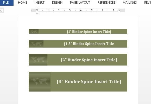 4 Binder Spine Template HQ Template Documents