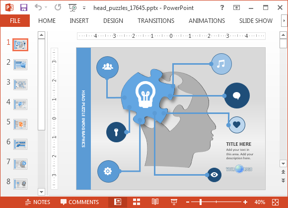 Animated Mind Map Powerpoint Template