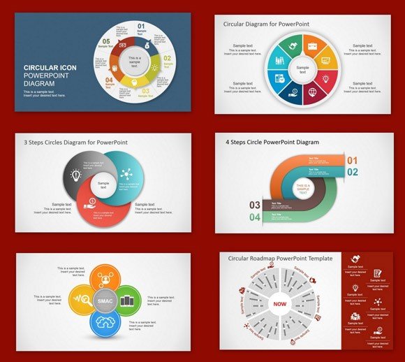 Best circular diagrams and templates for presentations