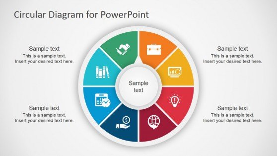 Circular diagram template for PowerPoint