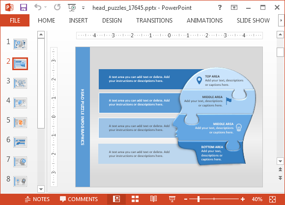 Mind Map Infographic Slide Png FPPT   Mind Map Infographic Slide 580x418 