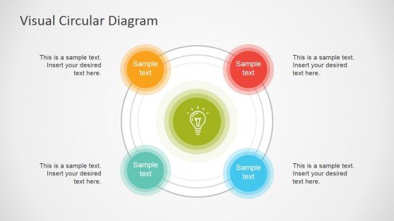 Visual circular diagram for PowerPoint
