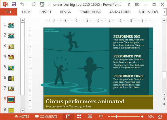 slide sorter on excel for mac