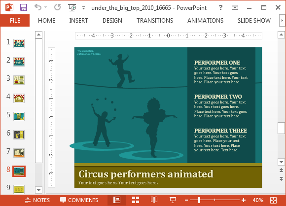 Circus template for Keynote and PowerPoint