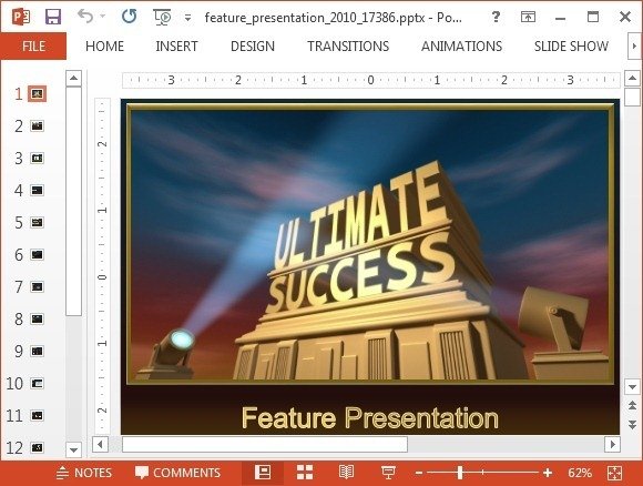 Featured presentation PowerPoint template