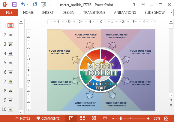 Meter toolkit presentation template for PowerPoint
