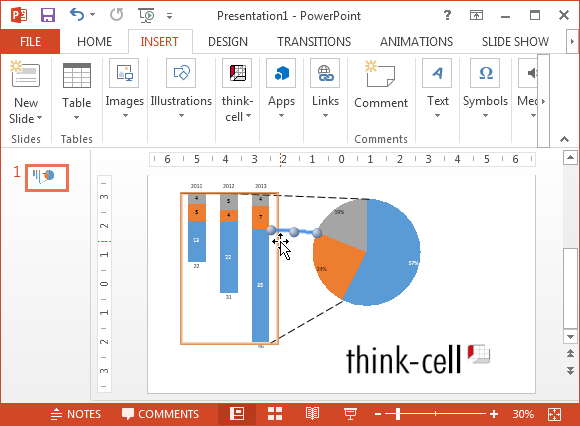Create Better PowerPoint Charts With Think Cell Chart Add-in