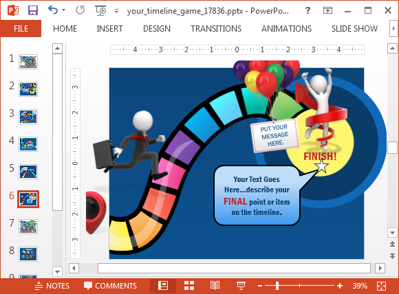 Online Board Game English Version Power Point Presentation 