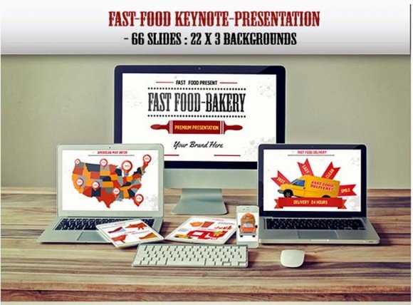 Fast food delivery Keynote template