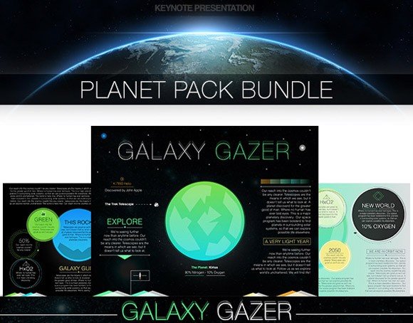 Planet pack Keynote template
