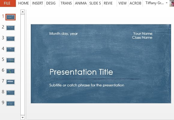 academic presentation powerpoint template