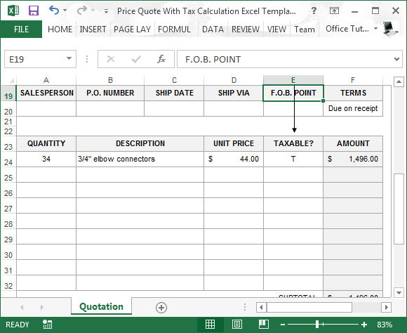 Quotation Excel Template from cdn.free-power-point-templates.com