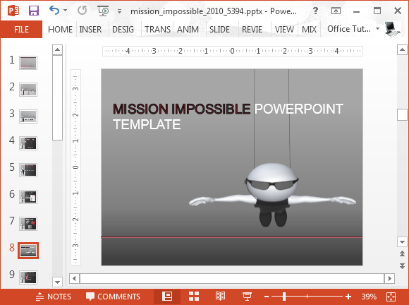 Mission impossible animation for PowerPoint