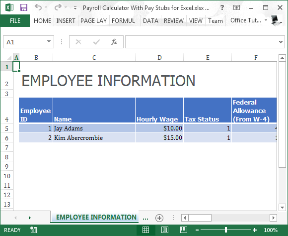 Office Pay Stub Template from cdn.free-power-point-templates.com