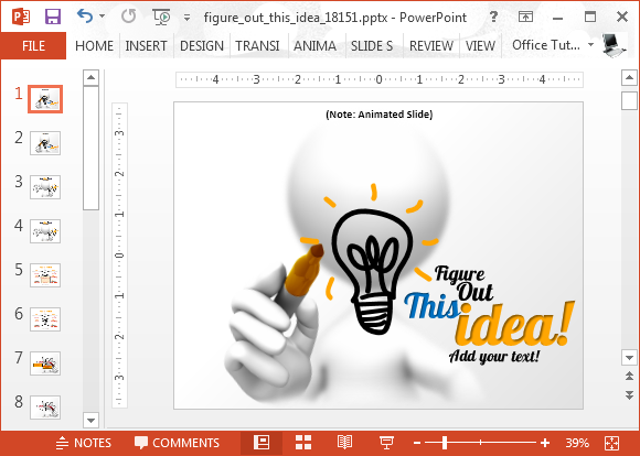 Figure out this idea template for PowerPoint