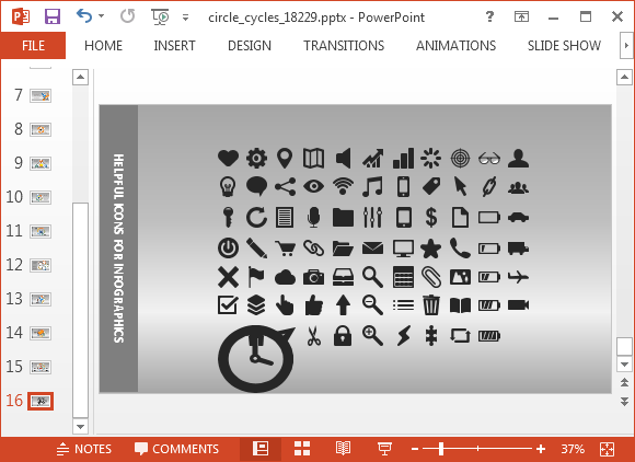 Icons library for PowerPoint
