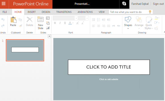 Parcel PowerPoint online template