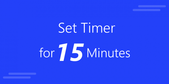 set timer 19 minutes