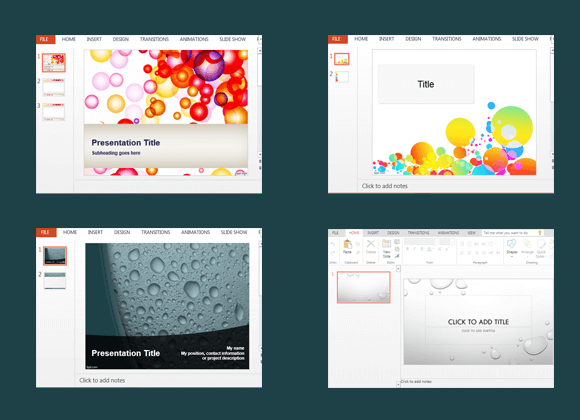 Free bubbles PowerPoint templates - FPPT